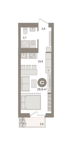 Купить Студию в новостройках в районе Нижегородский в Москве. Вариант № 8856242, 0, площадь -  квм, цена 13390000 рублей