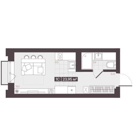 Купить квартиру в новостройках в районе Центральный в Кемерове. Вариант № 171019, 0, площадь -  квм, цена 4281542 рублей