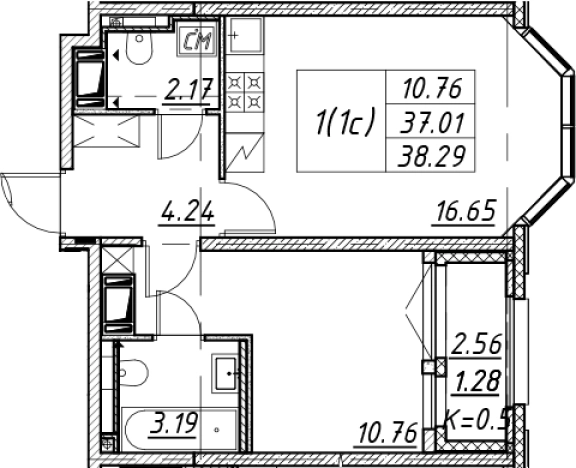 Купить двухкомнатную квартиру в новостройках в ЖК Цивилизация на Неве в Санкт-Петербурге. Вариант № 7850228, 0, площадь -  квм, цена 12553338 рублей