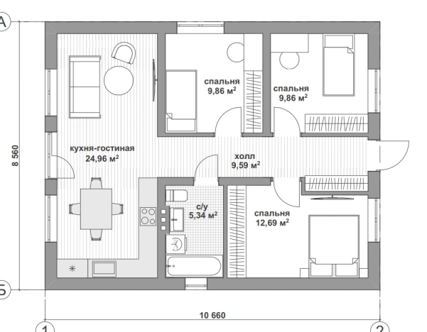 Купить дом в Судогде. Вариант № 24329, 2, площадь -  квм, цена 7020000 рублей
