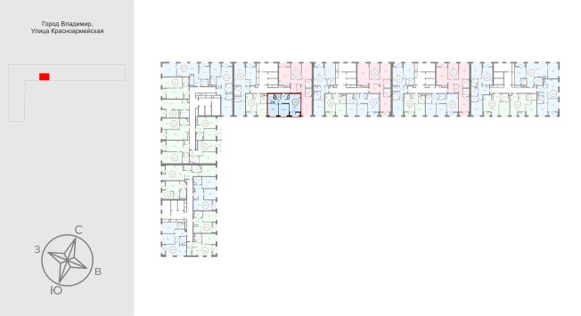 Купить двухкомнатную квартиру на улице Жуковского в Владимире. Вариант № 9563141, 1, площадь -  квм, цена 7882100 рублей