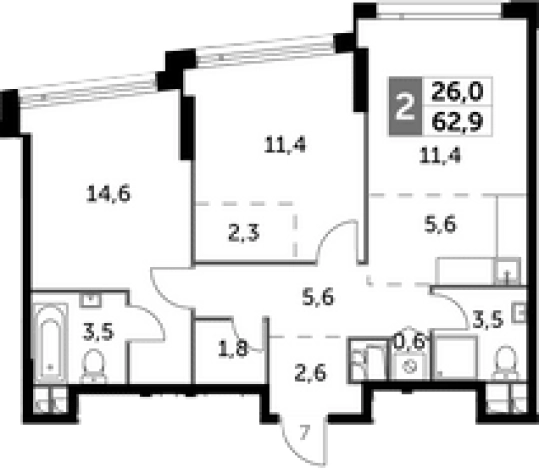 Купить квартиру в районе Нагатино-Садовники в Москве. Вариант № 133777, 0, площадь - квм, цена 34783700.0000 рублей
