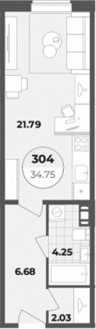 Купить Студию в новостройках в районе Центральный в Санкт-Петербурге. Вариант № 6855508, 0, площадь -  квм, цена 13208475 рублей