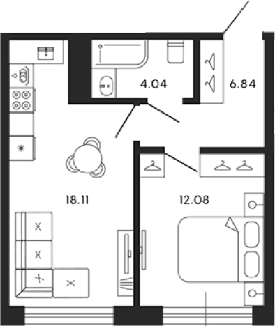 Купить двухкомнатную квартиру в ЖК 17/33 в Санкт-Петербурге. Вариант № 8337486, 0, площадь -  квм, цена 42100857 рублей