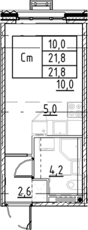 Купить Студию в новостройках в ЖК Пулково Lake в Санкт-Петербурге. Вариант № 7597320, 0, площадь -  квм, цена 5353033 рублей