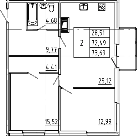 Купить трехкомнатную квартиру в районе Невский в Санкт-Петербурге. Вариант № 4162404, 0, площадь -  квм, цена 18629930 рублей