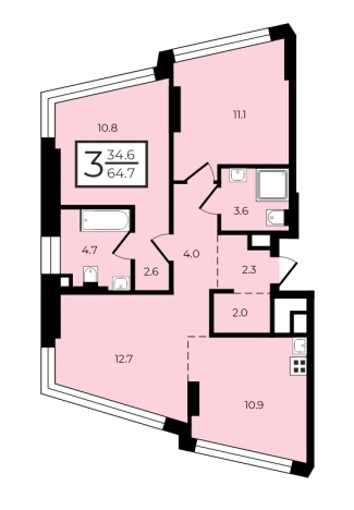 Купить квартиру в Москве. Вариант № 9562107, 0, площадь -  квм, цена 30999999 рублей