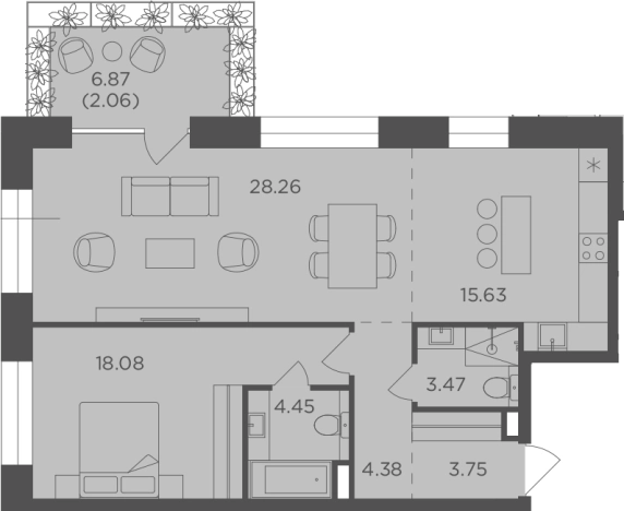 Купить квартиру в ЖК FORIVER в Москве. Вариант № 88903, 0, площадь -  квм, цена 45298540 рублей