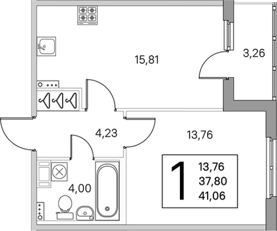 Купить двухкомнатную квартиру в новостройках у метро Проспект Ветеранов в Санкт-Петербурге. Вариант № 6866155, 0, площадь -  квм, цена 9121140 рублей