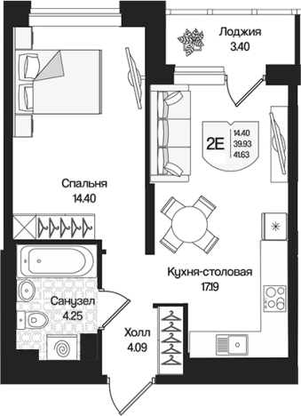 Купить квартиру у метро Парнас в Ленинградской области. Вариант № 9314063, 0, площадь -  квм, цена 9414269 рублей