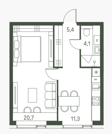 Купить квартиру в Москве. Вариант № 9907023, 1, площадь -  квм, цена 18300000 рублей