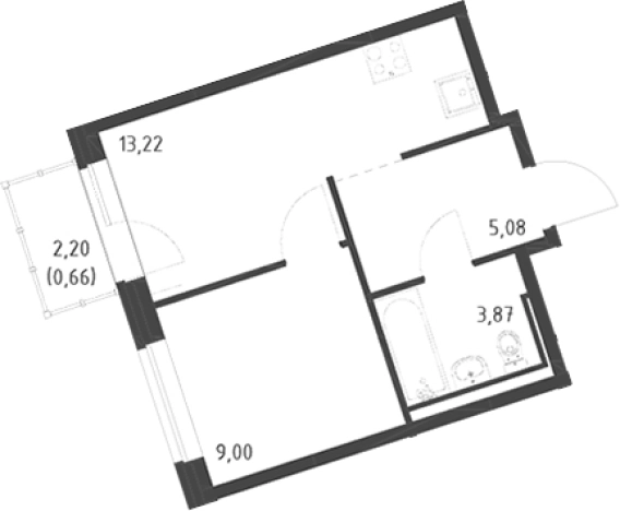 Купить однокомнатную квартиру в ЖК Живи! В Рыбацком в Санкт-Петербурге. Вариант № 9109972, 0, площадь -  квм, цена 7185772 рублей