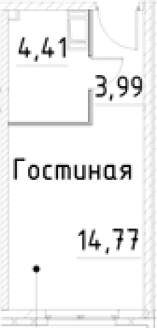 Купить Студию на улице проспект Большевиков в Санкт-Петербурге. Вариант № 7596442, 0, площадь -  квм, цена 5009867 рублей