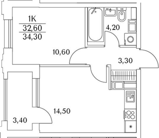 Купить однокомнатную квартиру в новостройках на улице Планерная в Санкт-Петербурге. Вариант № 9571380, 0, площадь -  квм, цена 10170660 рублей