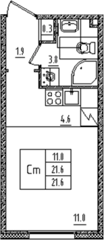 Купить Студию в новостройках в ЖК Дыбенко парк в Санкт-Петербурге. Вариант № 6608918, 0, площадь -  квм, цена 6425222 рублей