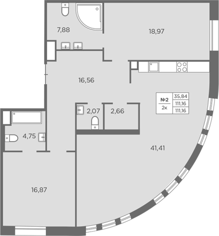Купить трехкомнатную квартиру у метро Петроградская в Санкт-Петербурге. Вариант № 77392, 0, площадь -  квм, цена 70421500 рублей