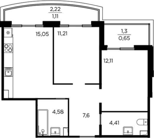 Купить трехкомнатную квартиру в новостройках в ЖК RESPECT в Санкт-Петербурге. Вариант № 6056886, 0, площадь -  квм, цена 18546575 рублей