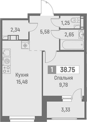 Купить двухкомнатную квартиру на улице Большой проспект в Всеволожске. Вариант № 9099638, 0, площадь -  квм, цена 8240789 рублей