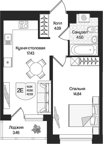 Купить квартиру у метро Парнас в Ленинградской области. Вариант № 9314050, 0, площадь -  квм, цена 9631365 рублей