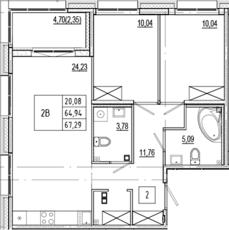 Купить трехкомнатную квартиру в новостройках в ЖК Ranta Residence в Санкт-Петербурге. Вариант № 6052667, 0, площадь -  квм, цена 28934700 рублей