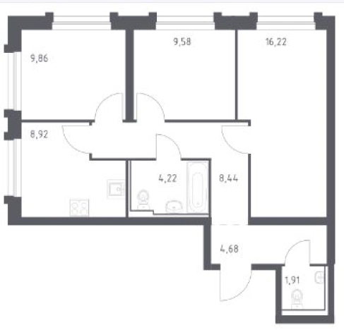 Купить квартиру на улице Зоотехнический переулок в Чите. Вариант № 148028, 0, площадь -  квм, цена 11014771 рублей