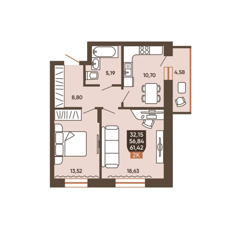 Купить квартиру в ЖК Ермак (Новосибирск) в Новосибирске. Вариант № 8881527, 0, площадь -  квм, цена 6920000 рублей