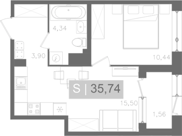 Купить квартиру в новостройках в ЖК ORO by Akvilon в Санкт-Петербурге. Вариант № 5564273, 0, площадь -  квм, цена 13963646 рублей