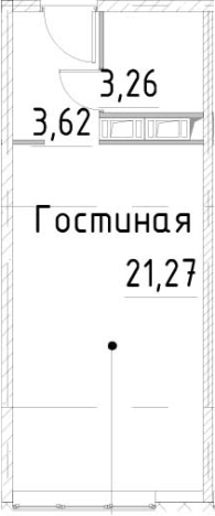 Купить Студию у метро Улица Дыбенко в Санкт-Петербурге. Вариант № 9327559, 0, площадь -  квм, цена 5817086 рублей