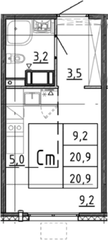 Купить квартиру в новостройках в ЖК Ручьи 2 в Санкт-Петербурге. Вариант № 7604458, 0, площадь - квм, цена 4283873 рублей