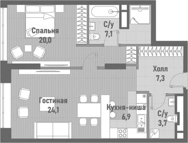 Купить квартиру на улице Рубцовско-Дворцовая в Москве. Вариант № 203642, 0, площадь - квм, цена 49130100.0000 рублей