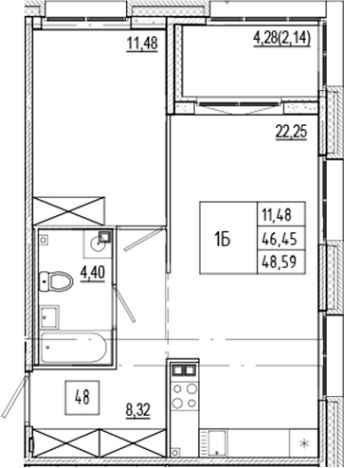 Купить двухкомнатную квартиру в ЖК Ranta Residence в Санкт-Петербурге. Вариант № 6056461, 0, площадь -  квм, цена 21865500 рублей