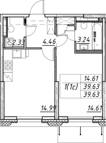Купить двухкомнатную квартиру в новостройках в ЖК Цивилизация на Неве в Санкт-Петербурге. Вариант № 7849426, 0, площадь -  квм, цена 11286425 рублей