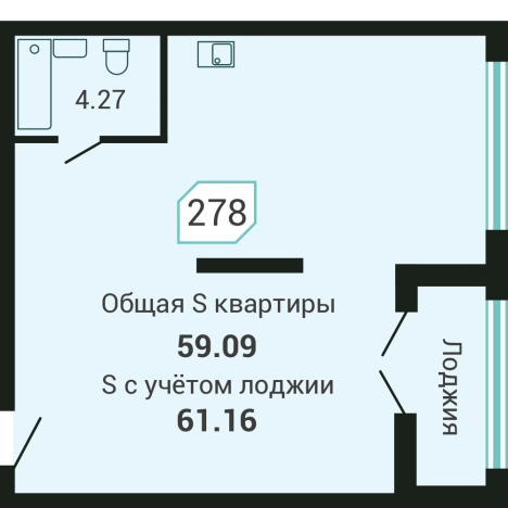 Купить двухкомнатную квартиру в Приморском крае. Вариант № 2644546, 0, площадь -  квм, цена 11688705 рублей