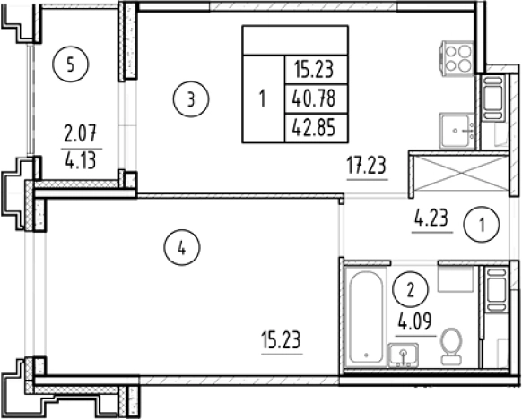 Купить двухкомнатную квартиру в новостройках в ЖК Ассамблея в Санкт-Петербурге. Вариант № 6231498, 0, площадь -  квм, цена 18682600 рублей