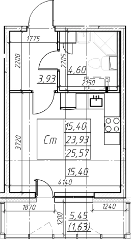 Купить Студию в новостройках на улице Оборонная в Мурине. Вариант № 6853061, 0, площадь -  квм, цена 4296632 рублей