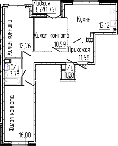 Купить четырехкомнатную квартиру в новостройках у метро Парнас в Сертолове. Вариант № 6056957, 0, площадь -  квм, цена 12031300 рублей