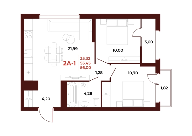 Купить квартиру в новостройках на улице Тернопольская в Пензе. Вариант № 3761387, 0, площадь -  квм, цена 7168000 рублей