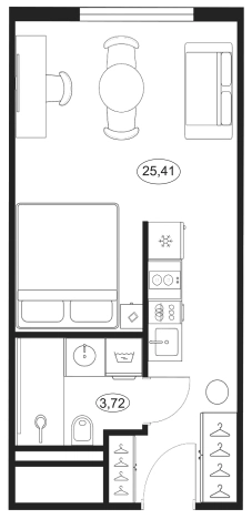 Купить Студию в ЖК SAAN в Санкт-Петербурге. Вариант № 9149375, 0, площадь -  квм, цена 10618640 рублей