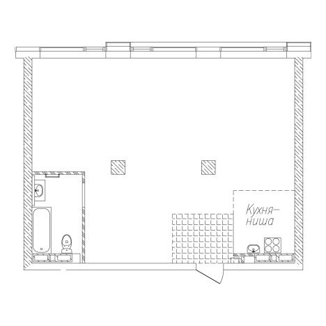 . Вариант № 4826376, 1, площадь - 69.3 квм, цена 20094113 рублей
