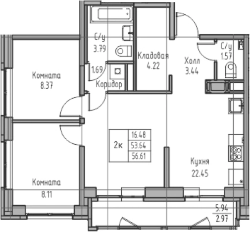 Купить трехкомнатную квартиру в районе Приморский в Санкт-Петербурге. Вариант № 7834857, 0, площадь -  квм, цена 12571432 рублей