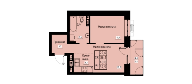 Купить двухкомнатную квартиру в Микрорайоне 111-й, Улан-Удэ в Улан-Удэ. Вариант № 159370, 0, площадь -  квм, цена 6037500 рублей