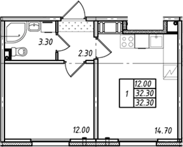 Купить двухкомнатную квартиру у метро Проспект Большевиков в Ленинградской области. Вариант № 7599725, 0, площадь - квм, цена 5043580 рублей