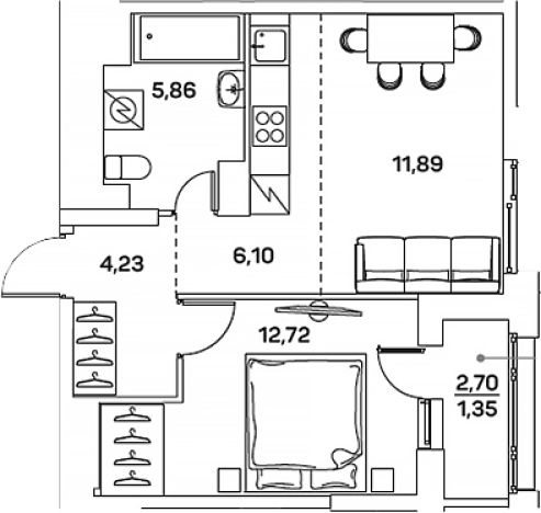 Купить двухкомнатную квартиру в ЮВАО в Москве. Вариант № 3586467, 0, площадь -  квм, цена 14322217 рублей