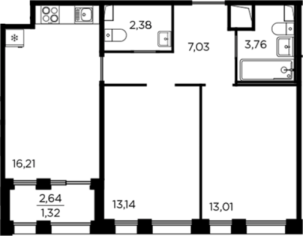 Купить трехкомнатную квартиру в ЖК RESPECT в Санкт-Петербурге. Вариант № 6056892, 0, площадь - квм, цена 20080932 рублей