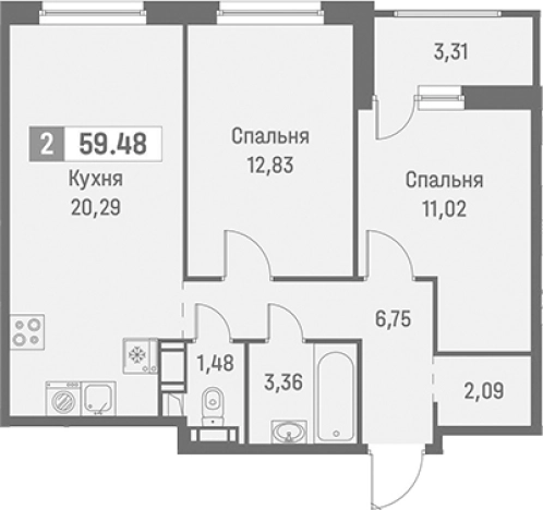 Купить трехкомнатную квартиру на улице Шкиперский проток в Санкт-Петербурге. Вариант № 9099781, 0, площадь -  квм, цена 12673166 рублей