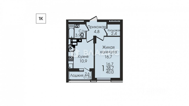 Купить однокомнатную квартиру на улице Урицкого в Воронеже. Вариант № 148025, 0, площадь -  квм, цена 6256800 рублей