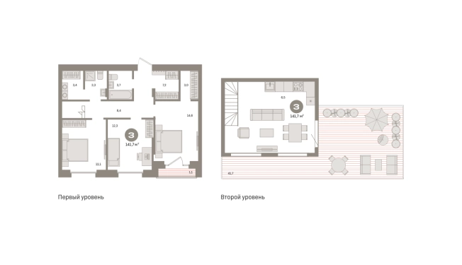 . Вариант № 8484267, 0, площадь - 141.7 квм, цена 35290000 рублей