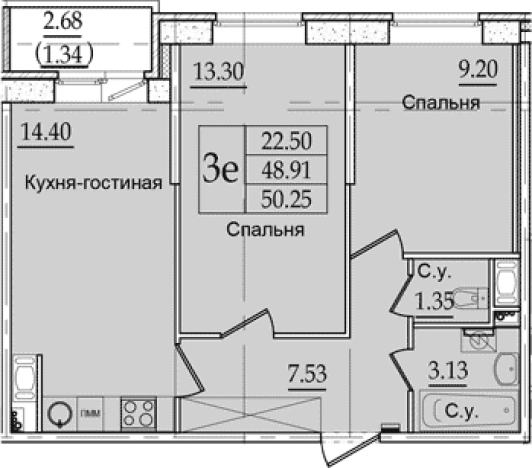 Купить трехкомнатную квартиру в ЖК Живи! В Рыбацком в Санкт-Петербурге. Вариант № 6632325, 0, площадь -  квм, цена 15083697 рублей