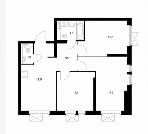 Купить квартиру в Москве. Вариант № 10249147, 14, площадь - квм, цена 33900000 рублей