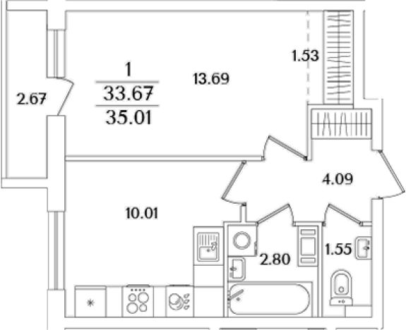 Купить квартиру в новостройках в ЖК Кинопарк в Санкт-Петербурге. Вариант № 6712814, 0, площадь - квм, цена 12270391 рублей